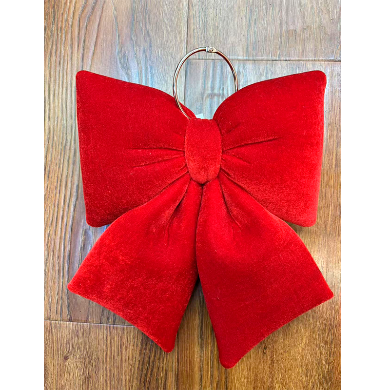 Lazos Terciopelo Para Decoración Árbol Navidad 22x28cm