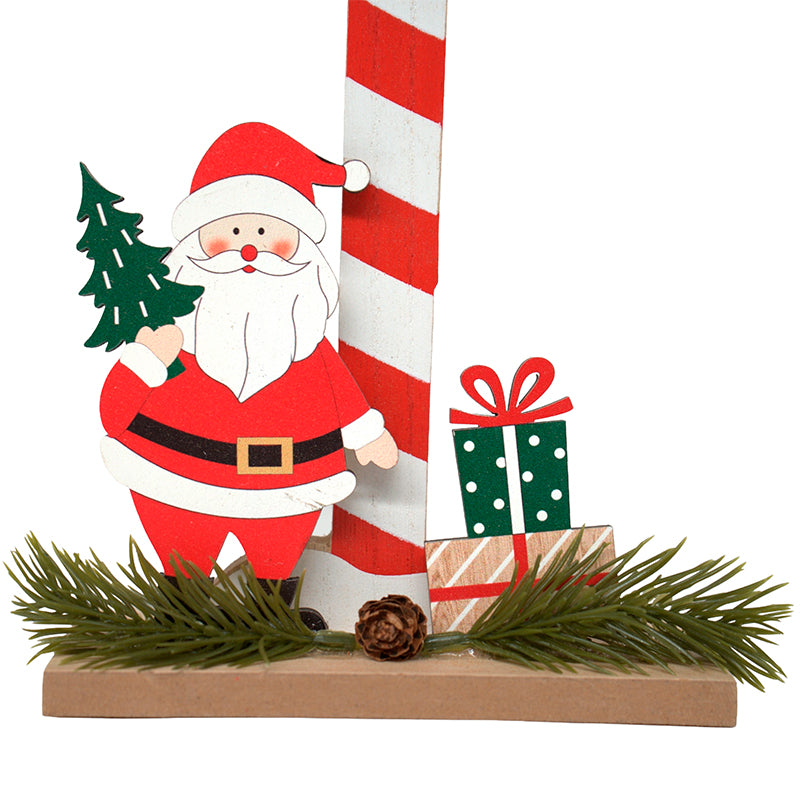 Letrero Buzon De Santa Decorativo Adorno De Navidad 33x14cm