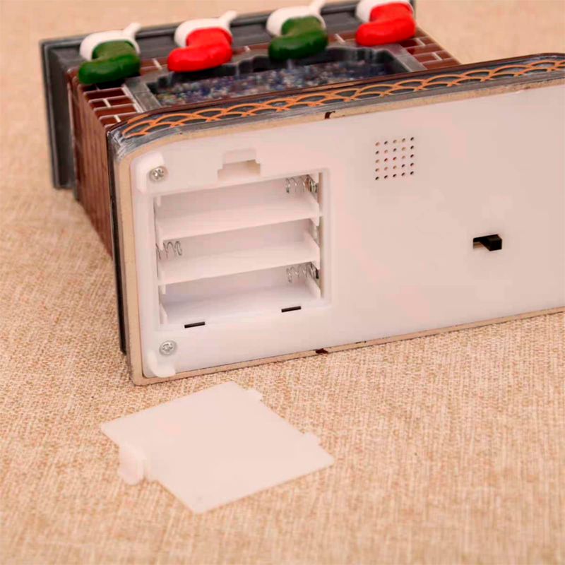 Chimenea Con Luces Y Musica Adorno Navideño De Pascua