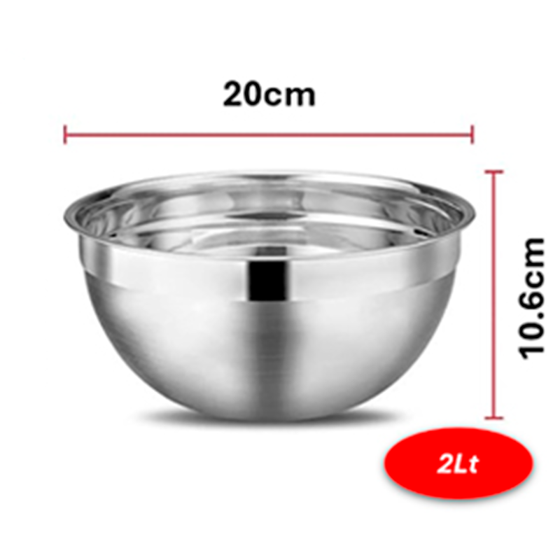 Tazones Bowls Cuencos Acero Inoxidable Reposteria Pocillo Fuente Wakeshome