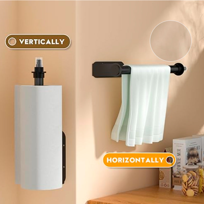 Portarollos Toalla De Papel Nova De Acero Inox con Botella Dispensador
