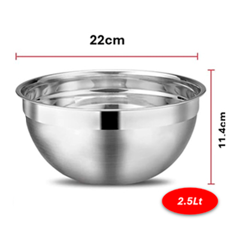 Tazones Bowls Cuencos Acero Inoxidable Reposteria Pocillo Fuente Wakeshome