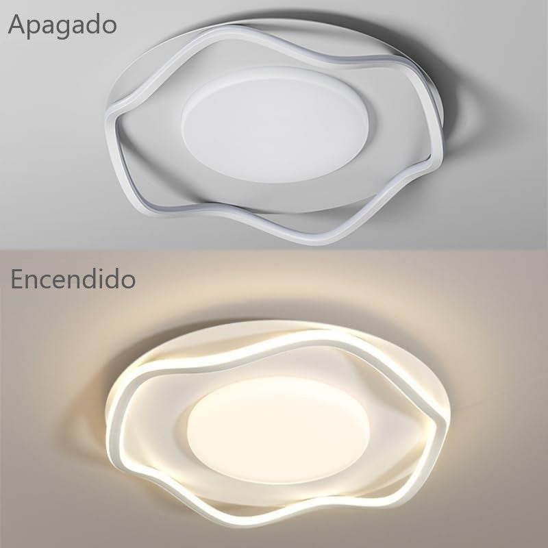 Lámpara De Techo 3 Tonos Luz Foco Led De Hogar Minimalista 40cm 50w 620-22 Wakeshome