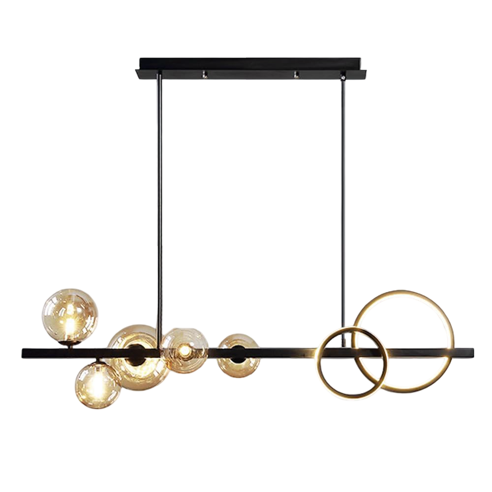 Lámpara De Techo Moderna Vintage Industrial Lampara Colgantes De Focos Led Color Negro 612 Wakeshome