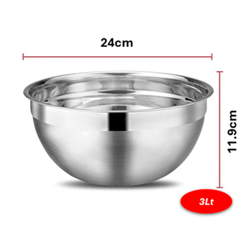 Tazones Bowls Cuencos Acero Inoxidable Reposteria Pocillo Fuente Wakeshome