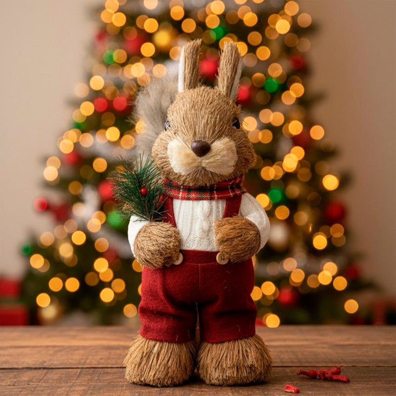 Ardillas Muñeco De Navidad Decoracion Navideña Arbol