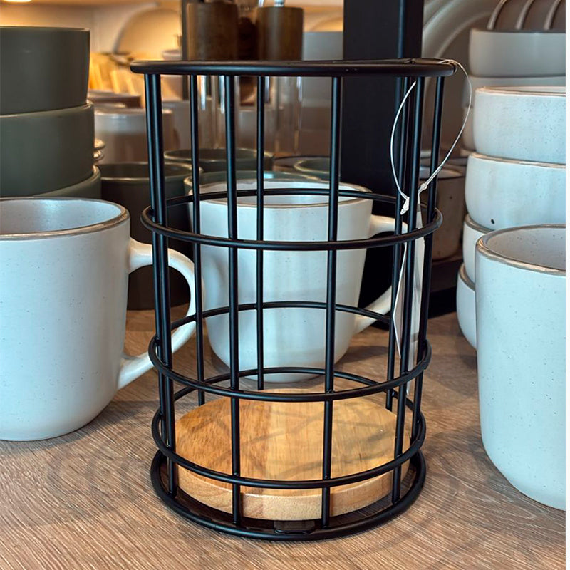 Organizador Porta Cubiertos Soporte para Utensilios Rack Circular Cocina