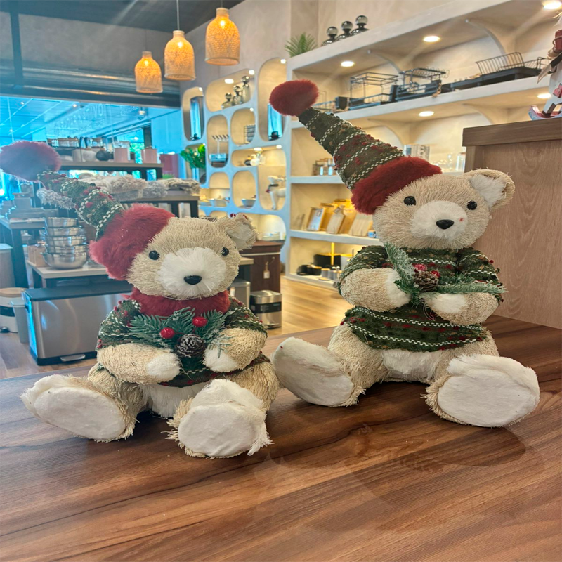 Oso Peluche Pascuero Navideño Adorno Para Arbol De Navidad