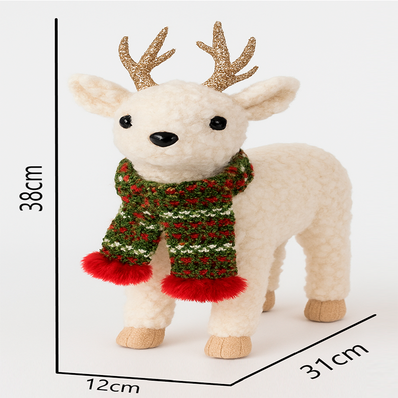 Adorno Para Arbol De Navidad Reno Pascuero Peluche Navideño