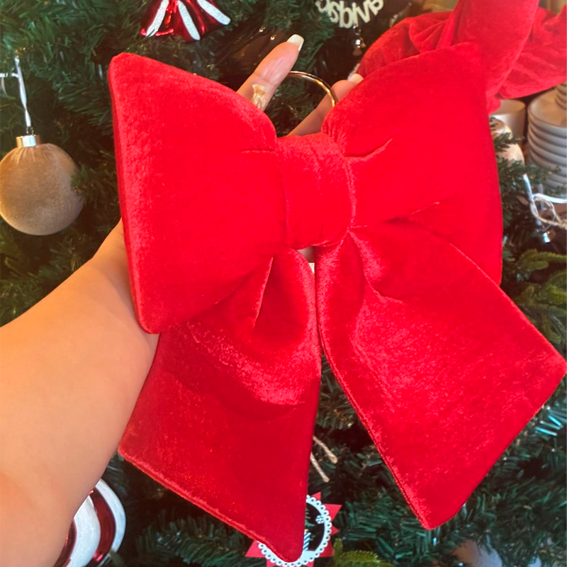 Lazos Terciopelo Para Decoración Árbol Navidad 22x28cm
