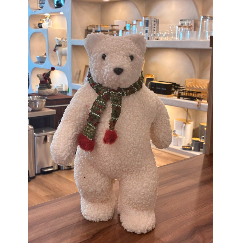 Adorno De Arbol De Navidad Oso Peluche Pascuero Navideño