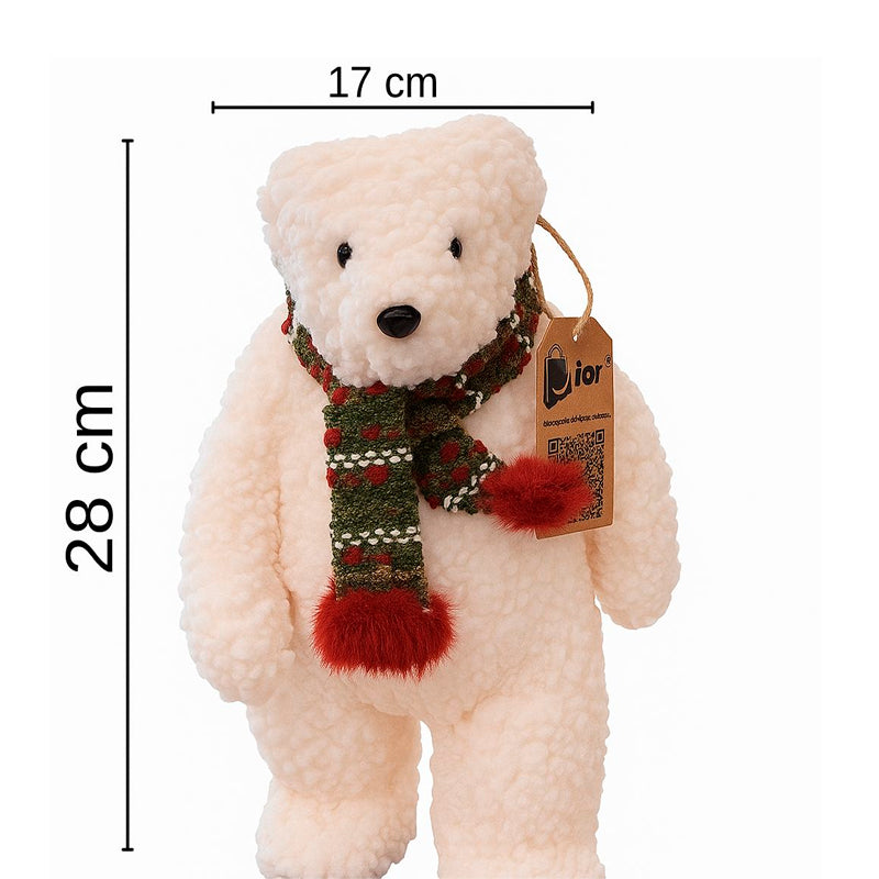 Adorno De Arbol De Navidad Oso Peluche Pascuero Navideño