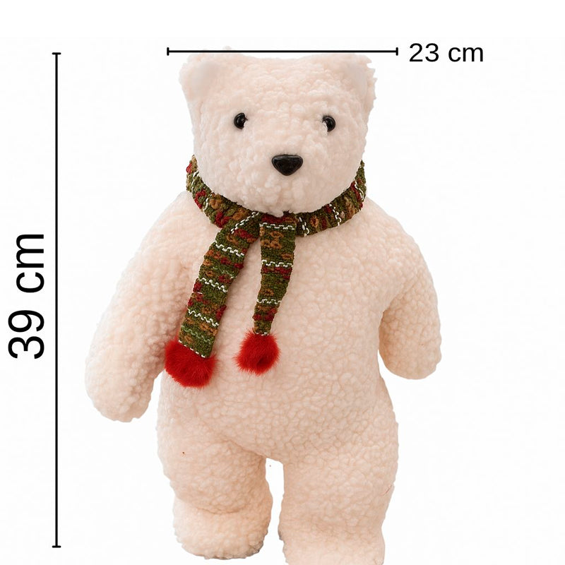 Adorno De Arbol De Navidad Oso Peluche Pascuero Navideño
