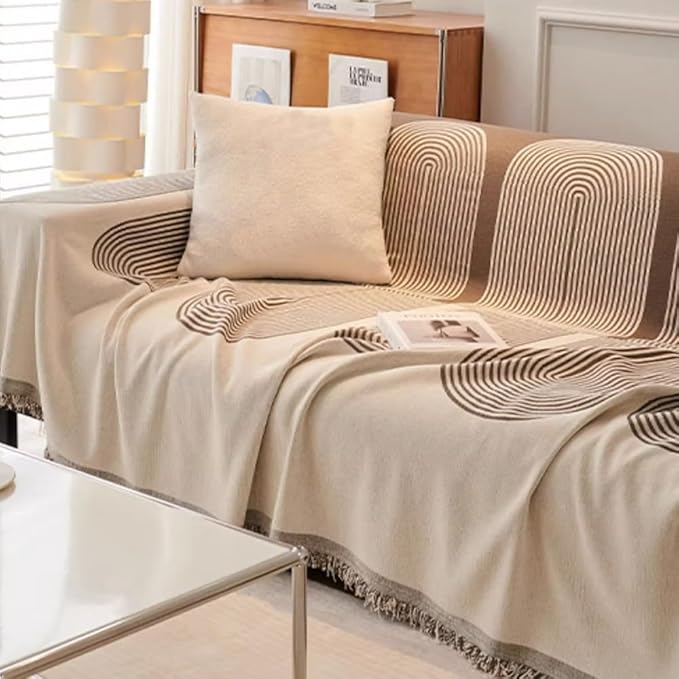 Manta Acogedora para Sofá – Diseño Moderno y Natural Wakeshome