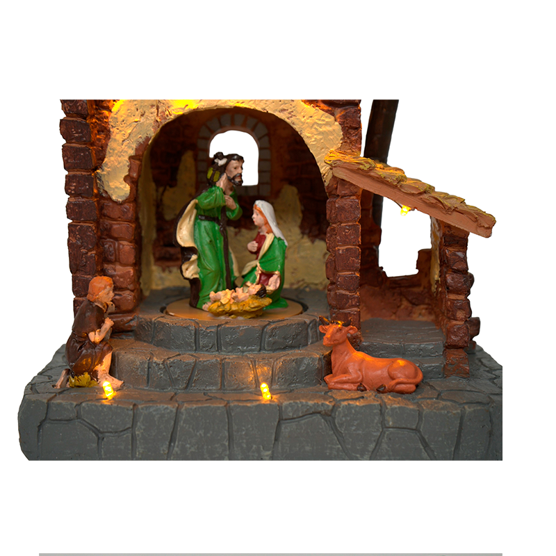 Adorno De Pesebre Con Luz Musica Y Movimiento Deco Navidad