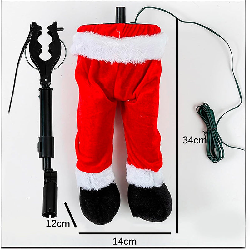 Adorno Para Árbol De Navidad Patas Oscilantes De Santa