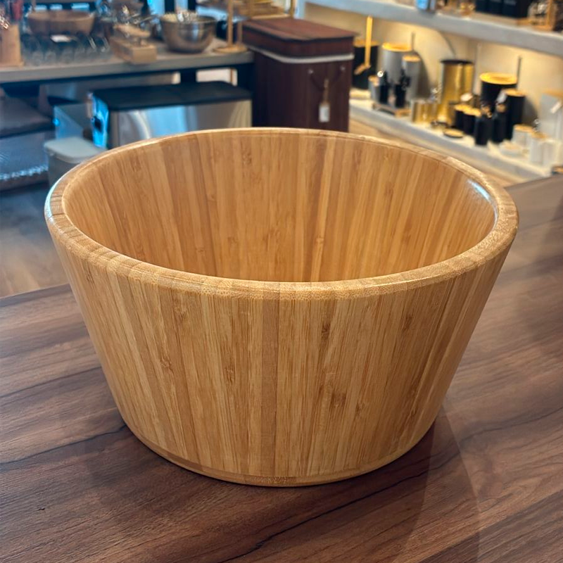 Bowls Cuenco Bambu Natural Ensaladera 27cm