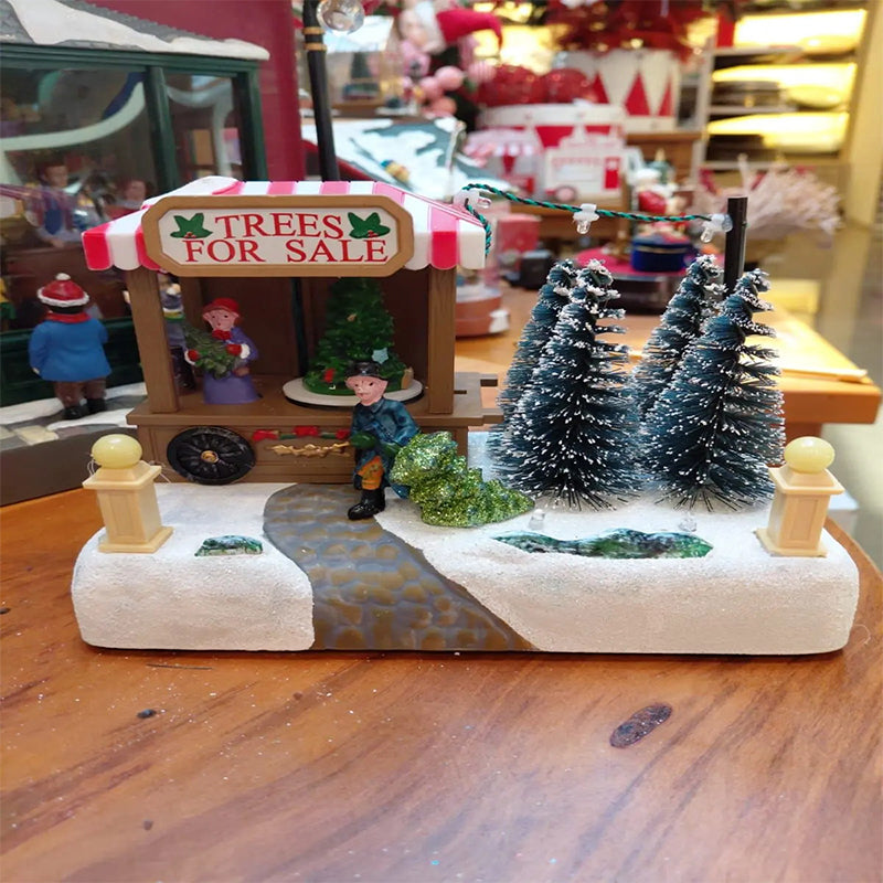 Adorno De Navidad Tienda De Arboles Luz Musica Y Movimiento