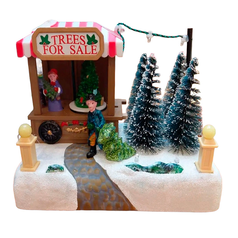 Adorno De Navidad Tienda De Arboles Luz Musica Y Movimiento