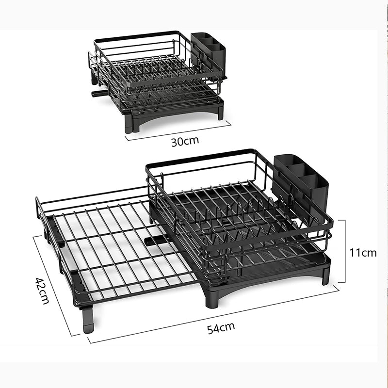 Secador Escurridor De Loza Platos Inoxidable Expandible