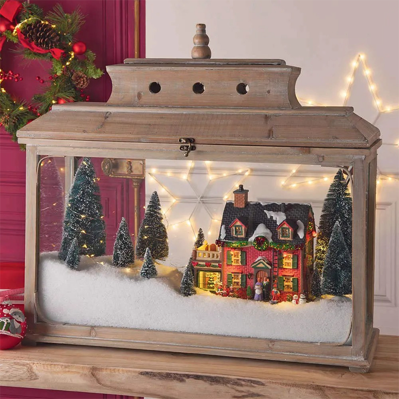 Set 9 Mini Arbol De Navida 9 Pinos Pequeños Decorativo - Verde