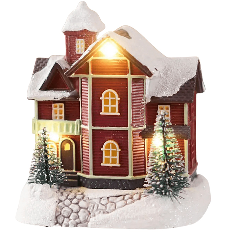 Casita Adorno De Navidad Decoracion De Pascua Para Arbolito