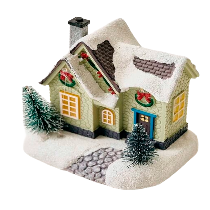 Casita Adorno De Navidad Decoracion De Pascua Para Arbolito