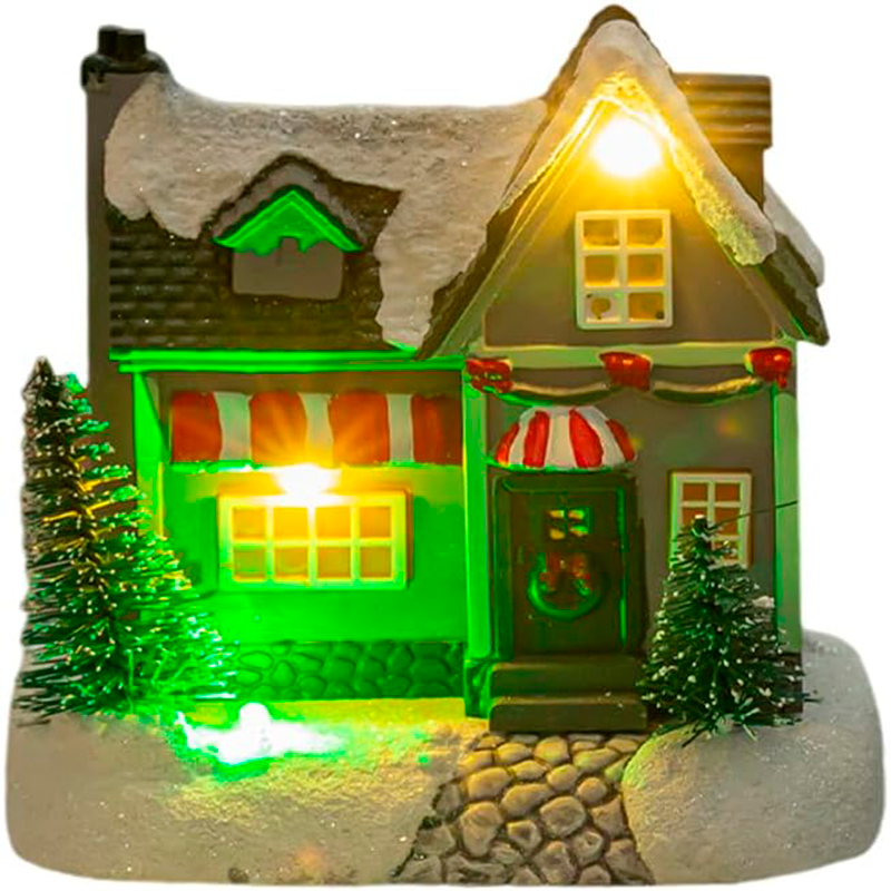 Casita Adorno De Navidad Decoracion De Pascua Para Arbolito