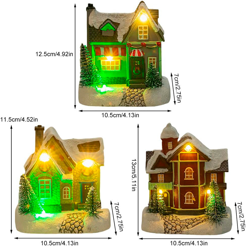 Casita Adorno De Navidad Decoracion De Pascua Para Arbolito