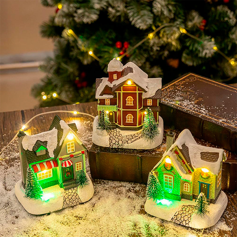 Casita Adorno De Navidad Decoracion De Pascua Para Arbolito