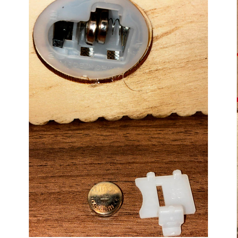 Casita Navideña Iluminada de Madera Adorno Navidad