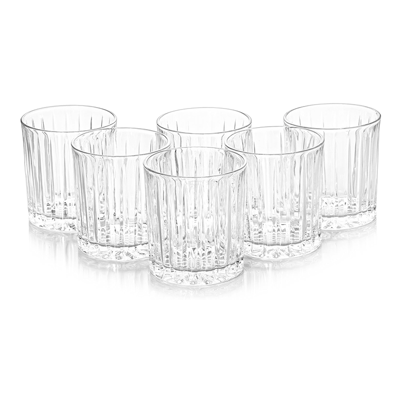 Set 6 Vasos Whisky Timeless Vaso Whiskero Old Fashion 320ml Transparente