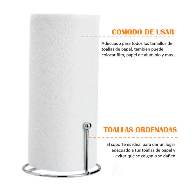 Porta Nova Soporte Metálico De Toallas De Papel Wakeshome