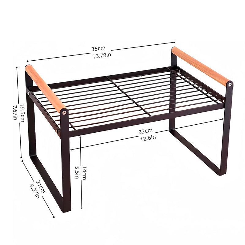 Rack Cocina Debajo Fregadero Organizador Gabinete Wakeshome Negro