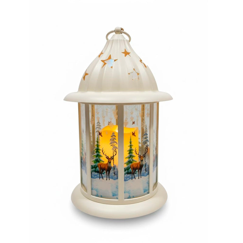 Candelabro Led De Navidad Sin Llama Lampara Decorativa Pilas / Usb