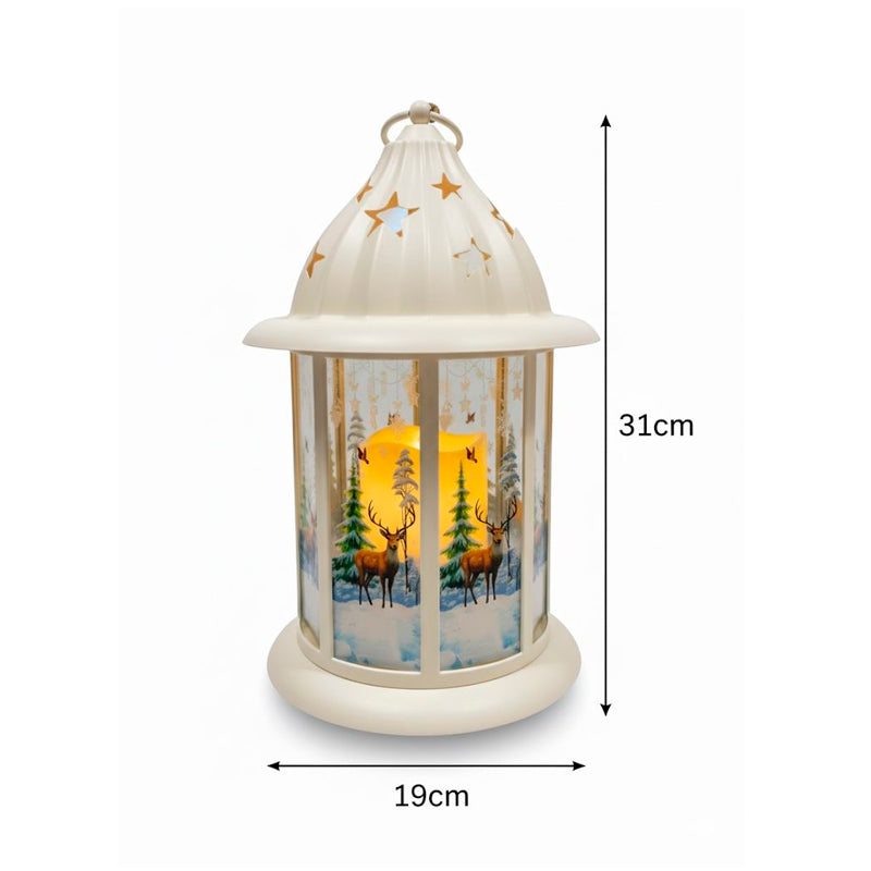 Candelabro Led De Navidad Sin Llama Lampara Decorativa Pilas / Usb