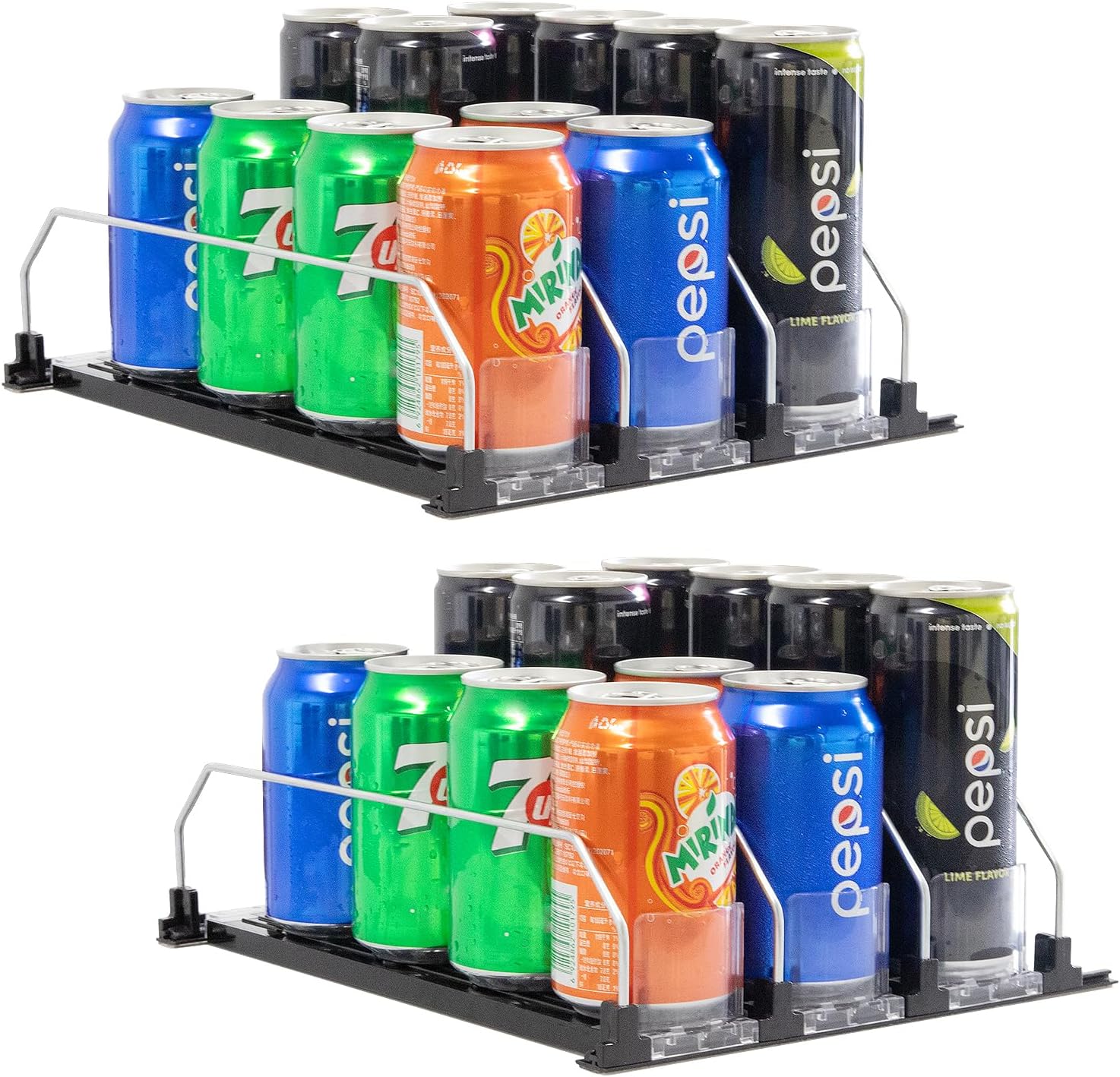 Dispensador De Bebidas Organizador De Refrigerador Rieles Automáticos