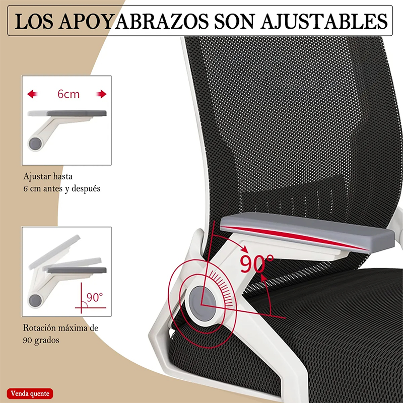 Silla Ergonomica Oficina Soporte Lumbar Ajustable Giratorio