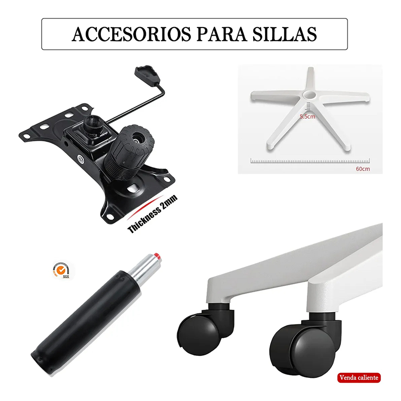 Silla Ergonomica Oficina Soporte Lumbar Ajustable Giratorio