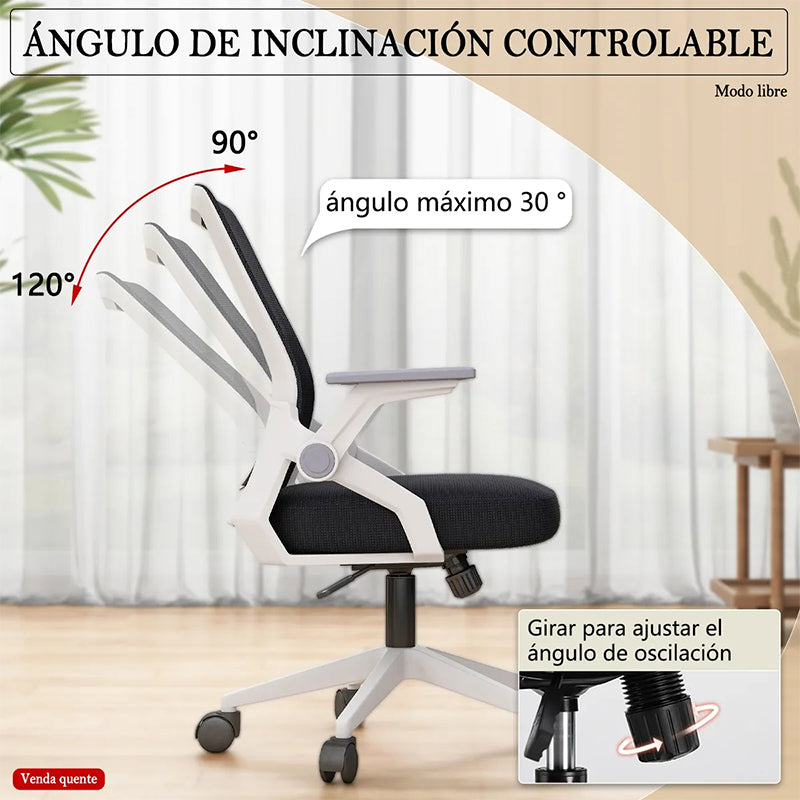 Silla Ergonomica Oficina Soporte Lumbar Ajustable Giratorio
