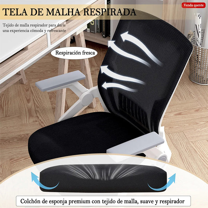 Silla Ergonomica Oficina Soporte Lumbar Ajustable Giratorio