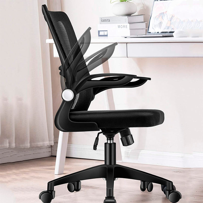 Silla Ergonomica Oficina Soporte Lumbar Ajustable Giratorio Negro