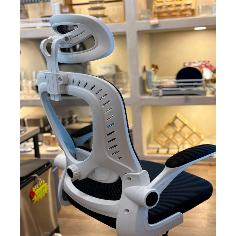 Silla De Oficina Ergonómica Con Reposacabezas Soporte Lumba