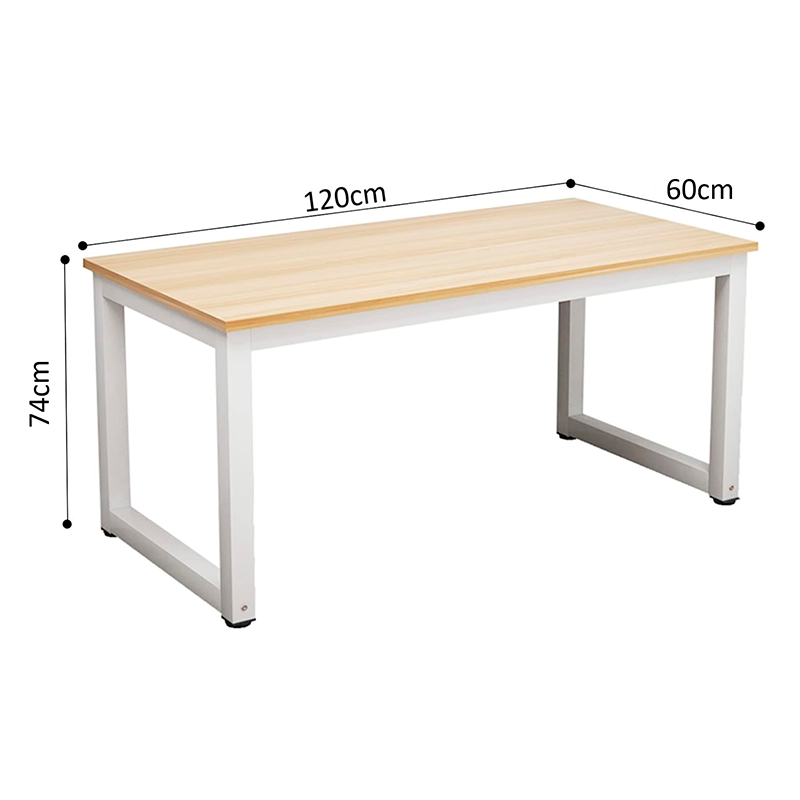 Escritorio De Oficina Grande Mesa De Estudio Moderna Gamer Bambú