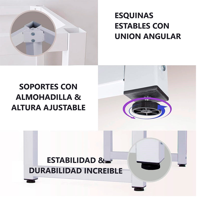 Escritorio De Oficina Grande Mesa De Estudio Moderna Gamer Bambú