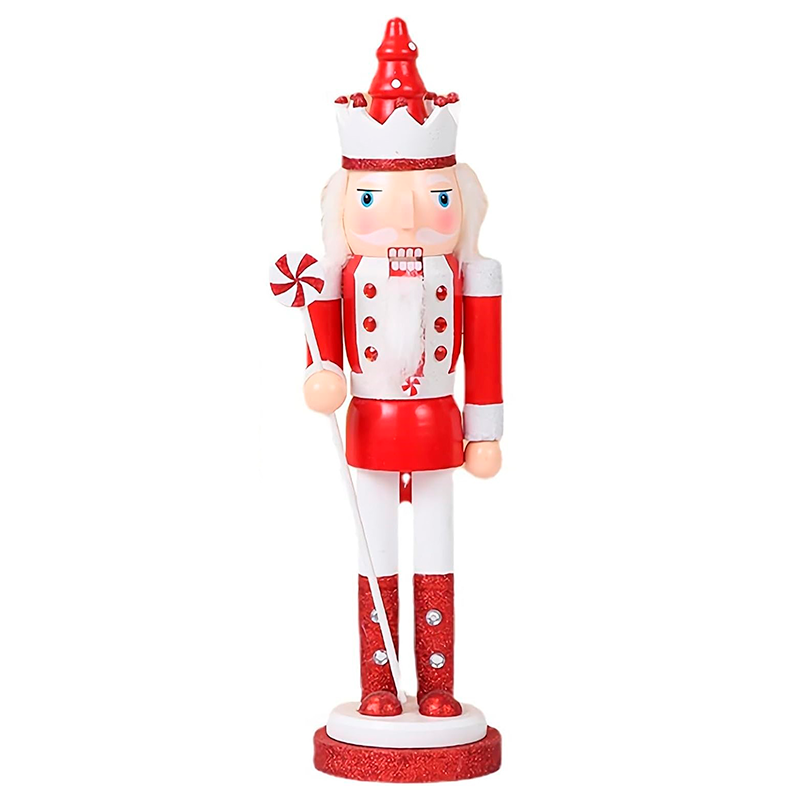 Soldado Cascanueces Navideño Madera Adorno Arbol De Navidad Rojo