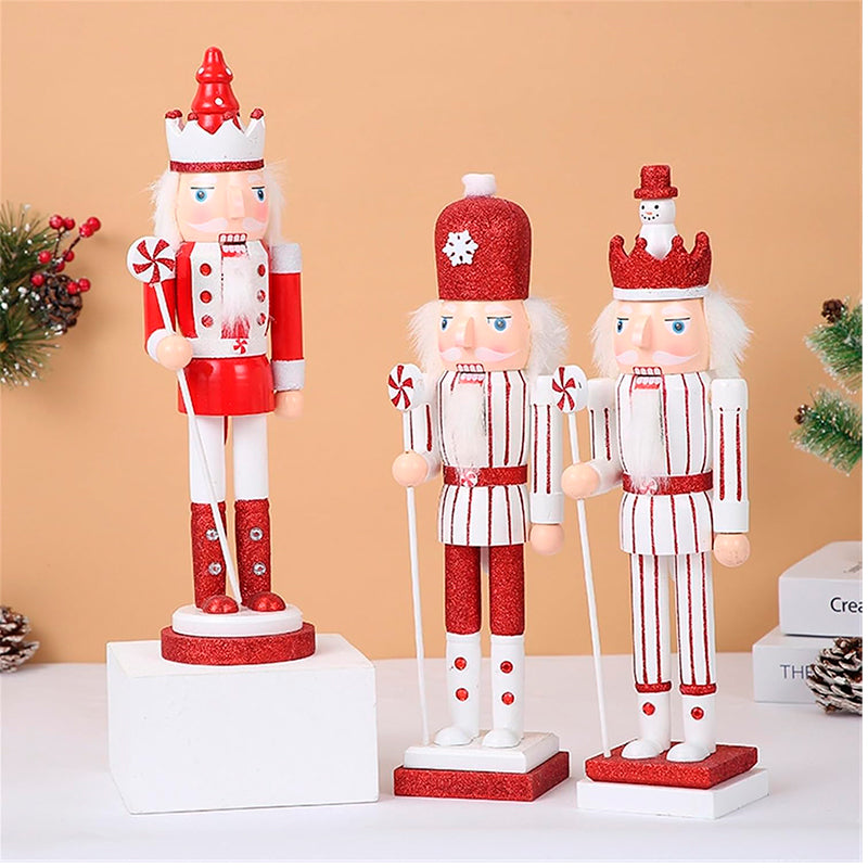 Soldado Cascanueces Navideño Madera Adorno Arbol De Navidad Rojo