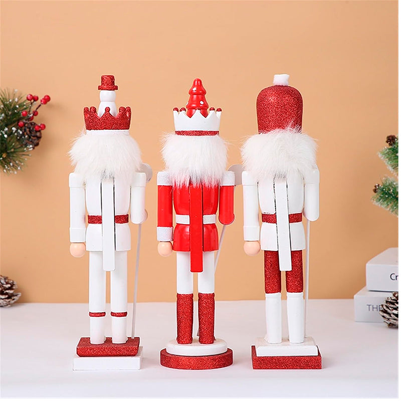 Soldado Cascanueces Navideño Madera Adorno Arbol De Navidad Rojo