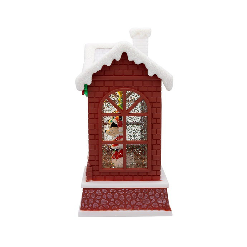 Luces De Navidad Casita Adorno De Pascua Arbol Navideño Rojo