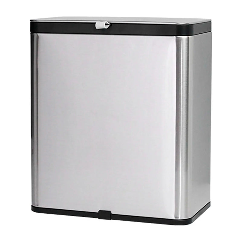 Cubo De Basura Colgante Tapa Para Armario Cocina Dormitorio Plateado